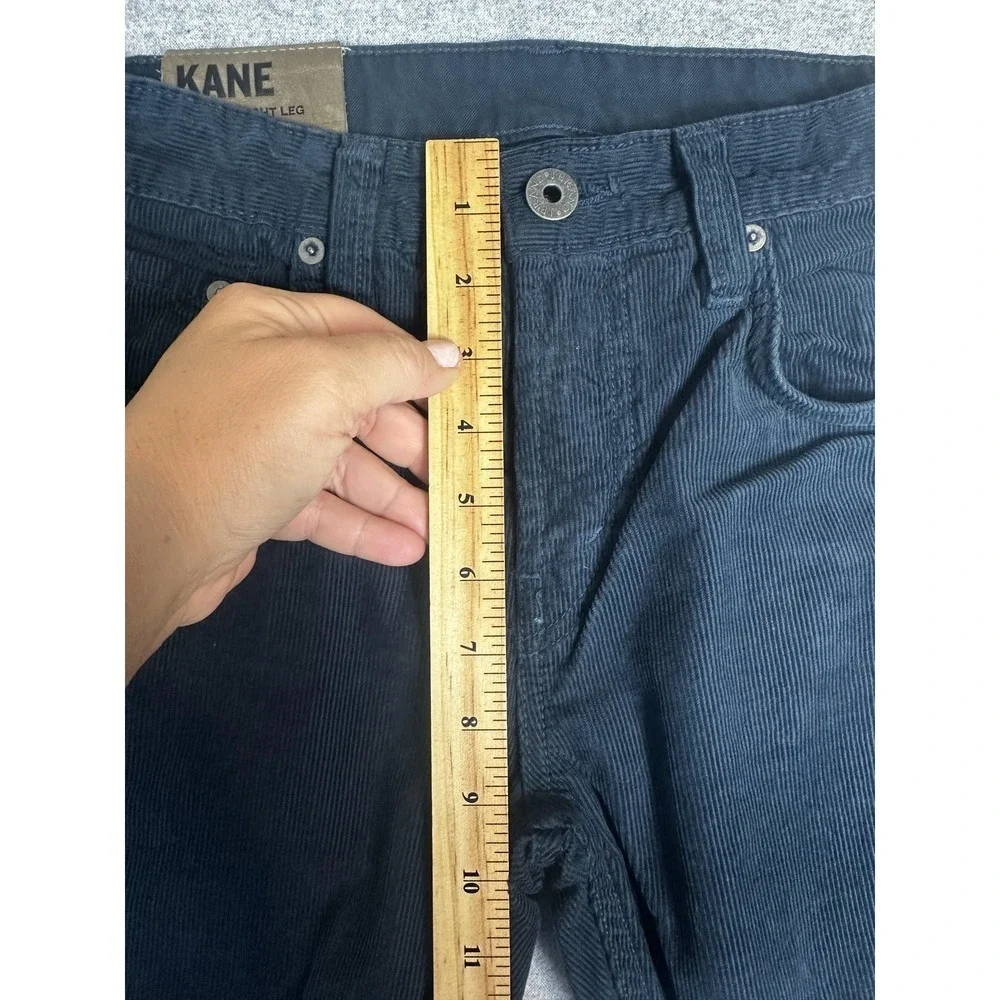 J Brand Kane Corduroy Pants Mens‎ 32x31 Navy Slim Straight Made USA JGM180M01